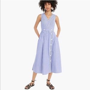 J. Crew, Blue and White striped dress